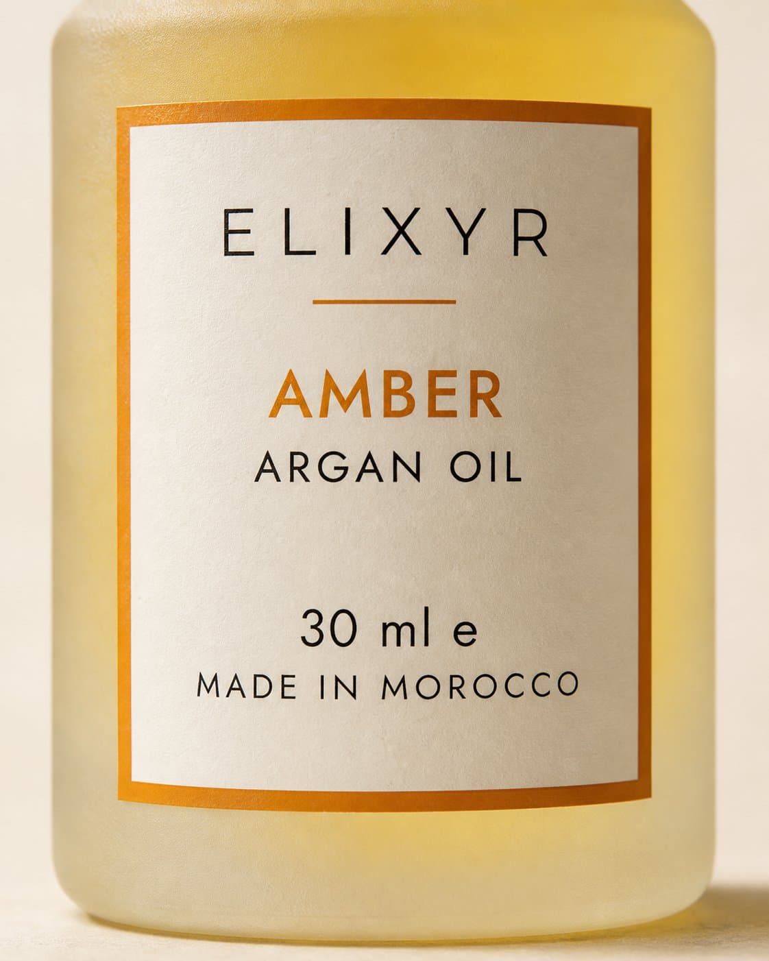 The Amber label silkscreen in close detail